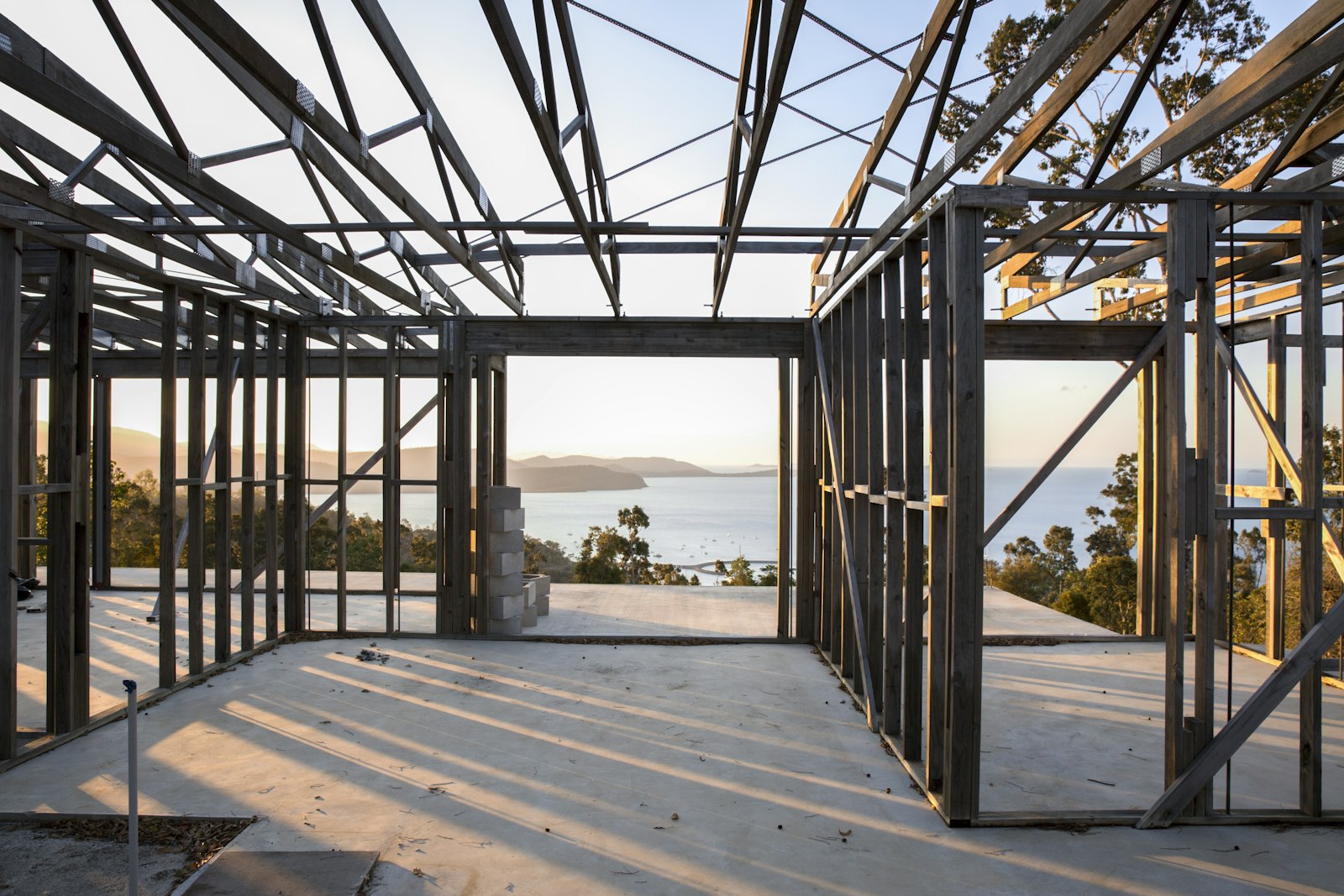 Estructura de Metalcon de una casa prefabricada en su comuna